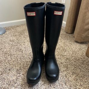 Tall Black adjustable Hunter Boots